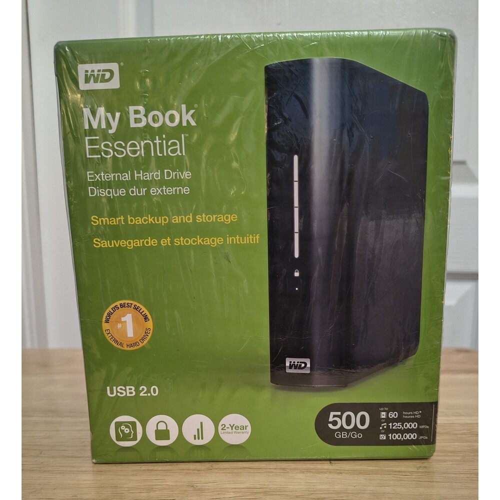 Western Digital External HD 500 GB My Book Essential Edition USB 2.0 (Sealed)